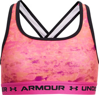  Under Armour Girl's Cross-Back Mid Printed (Big Kids