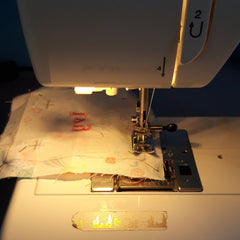 Sewing the back and front together