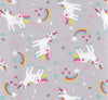 Unicorn Fabric - Grey