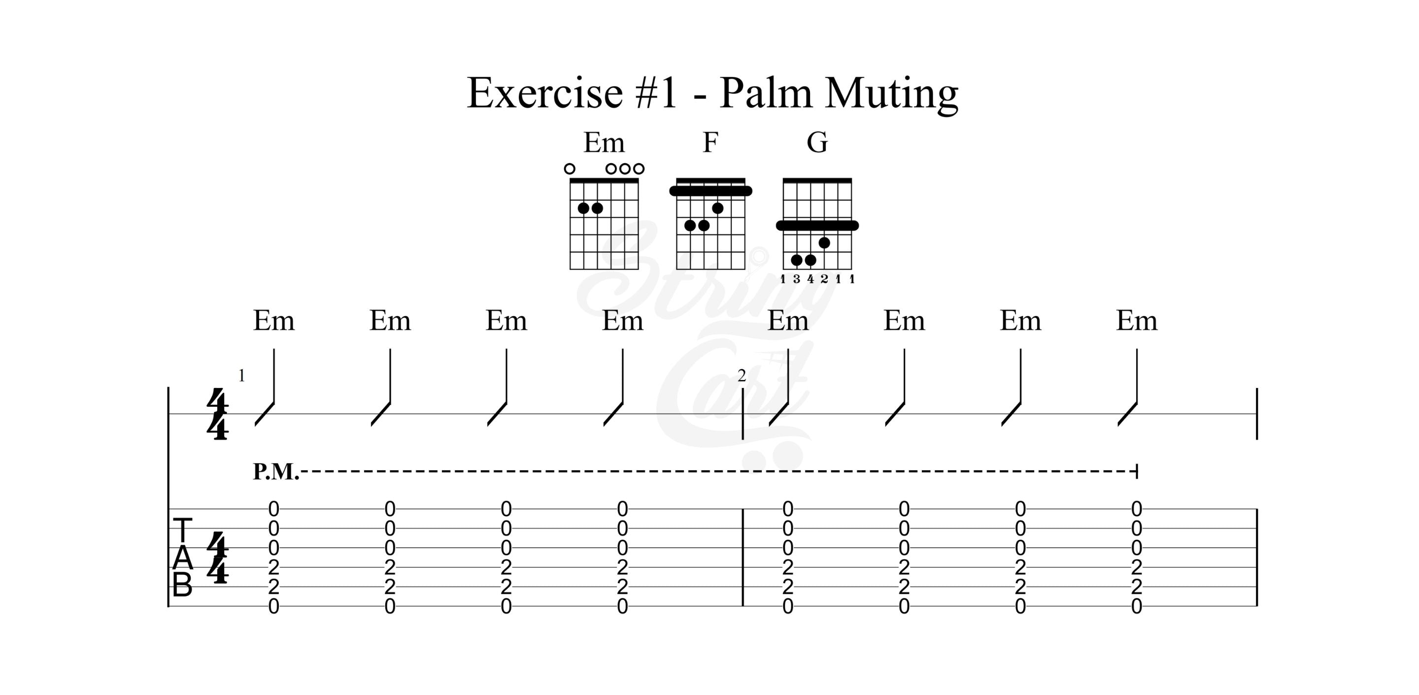 Practice Exercise Palm Muting