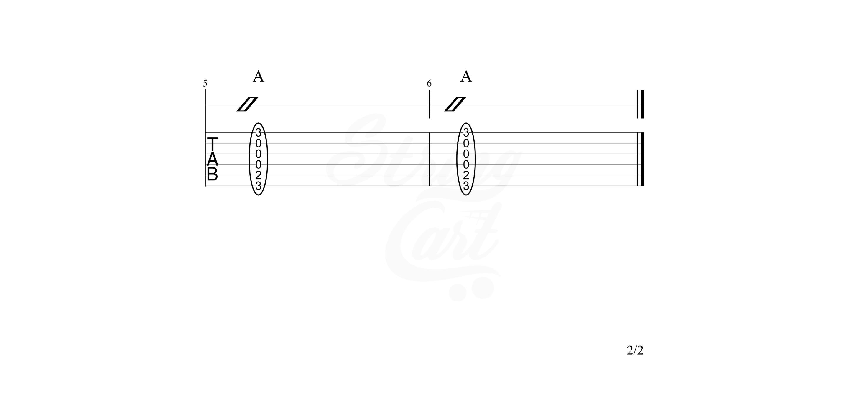 A Major Chord Exercise 4 page 2