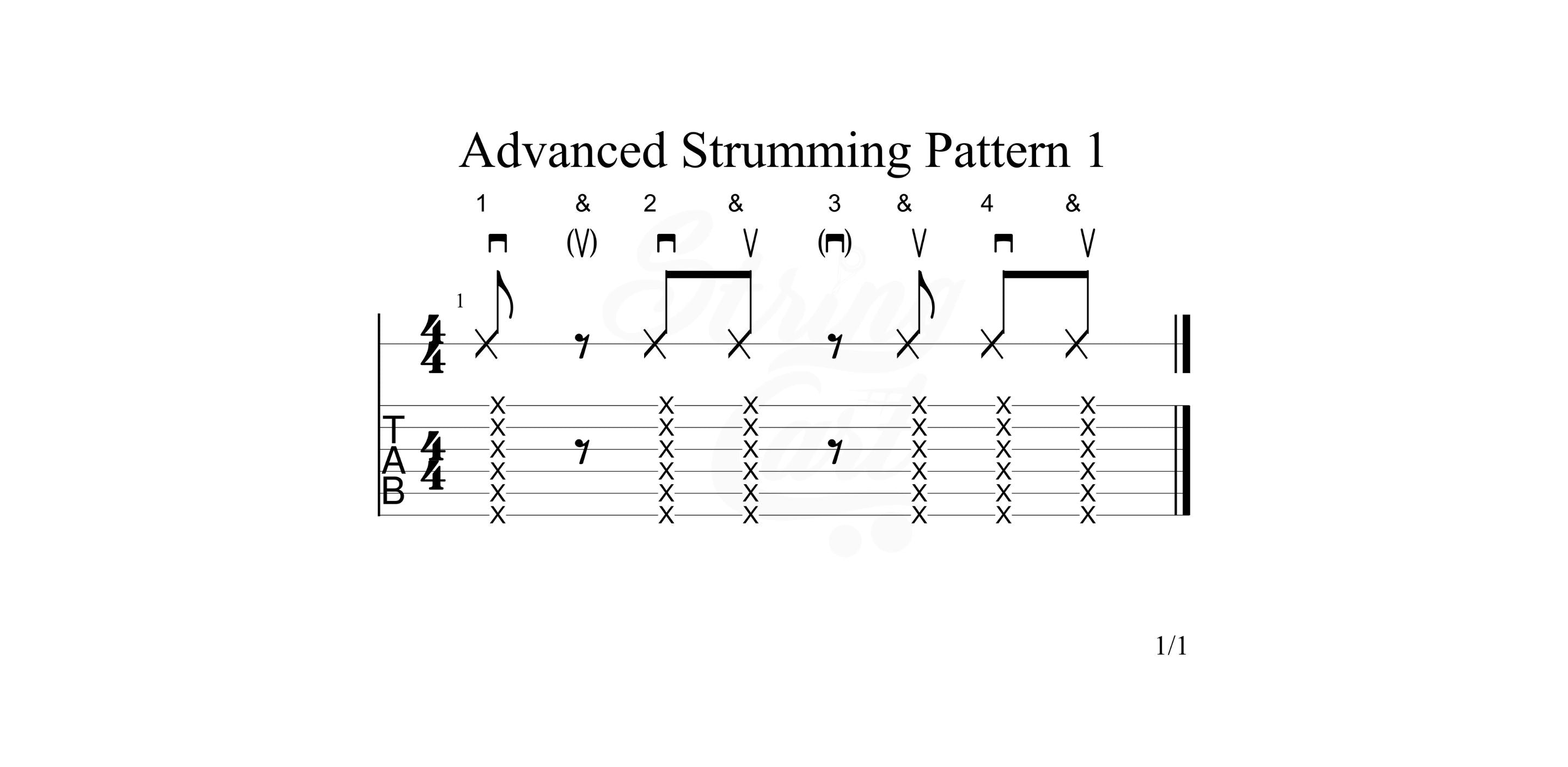 Advanced Strumming Pattern 1 image