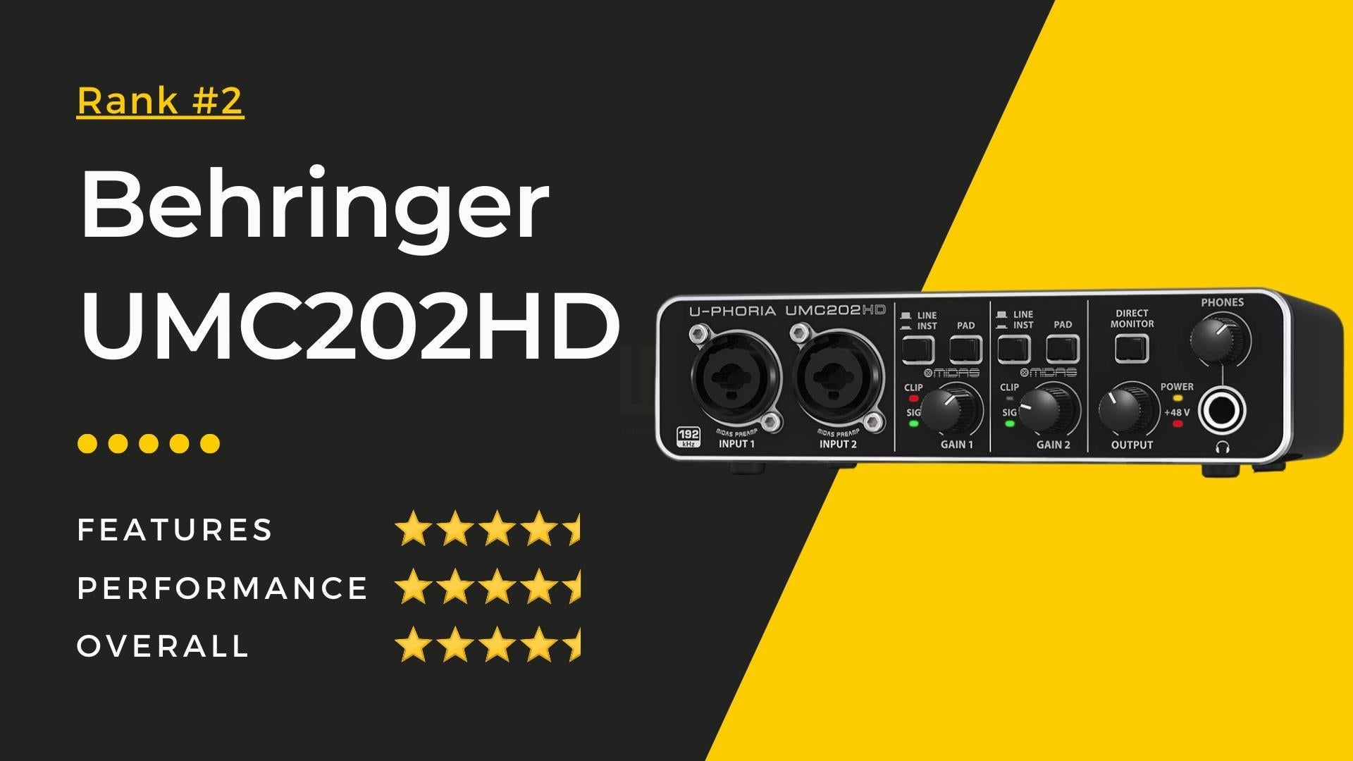 Best Audio Interface Under Ruppes 10000 In India - Rank 2 - Behringer UMC202HD