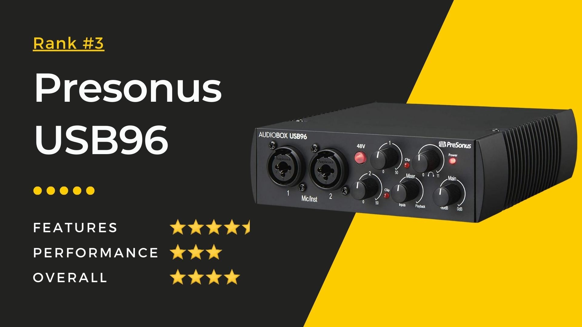 Best Audio Interface Under Rupees 10000 In India - Rank 3 - Presonus USB96