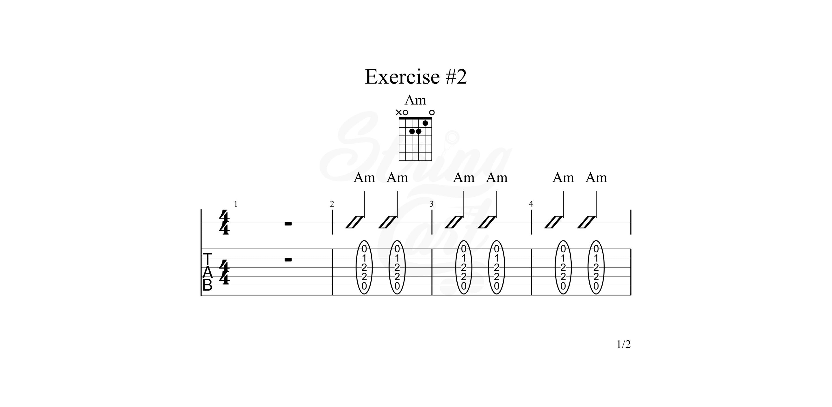 Am Chord Exercise 2