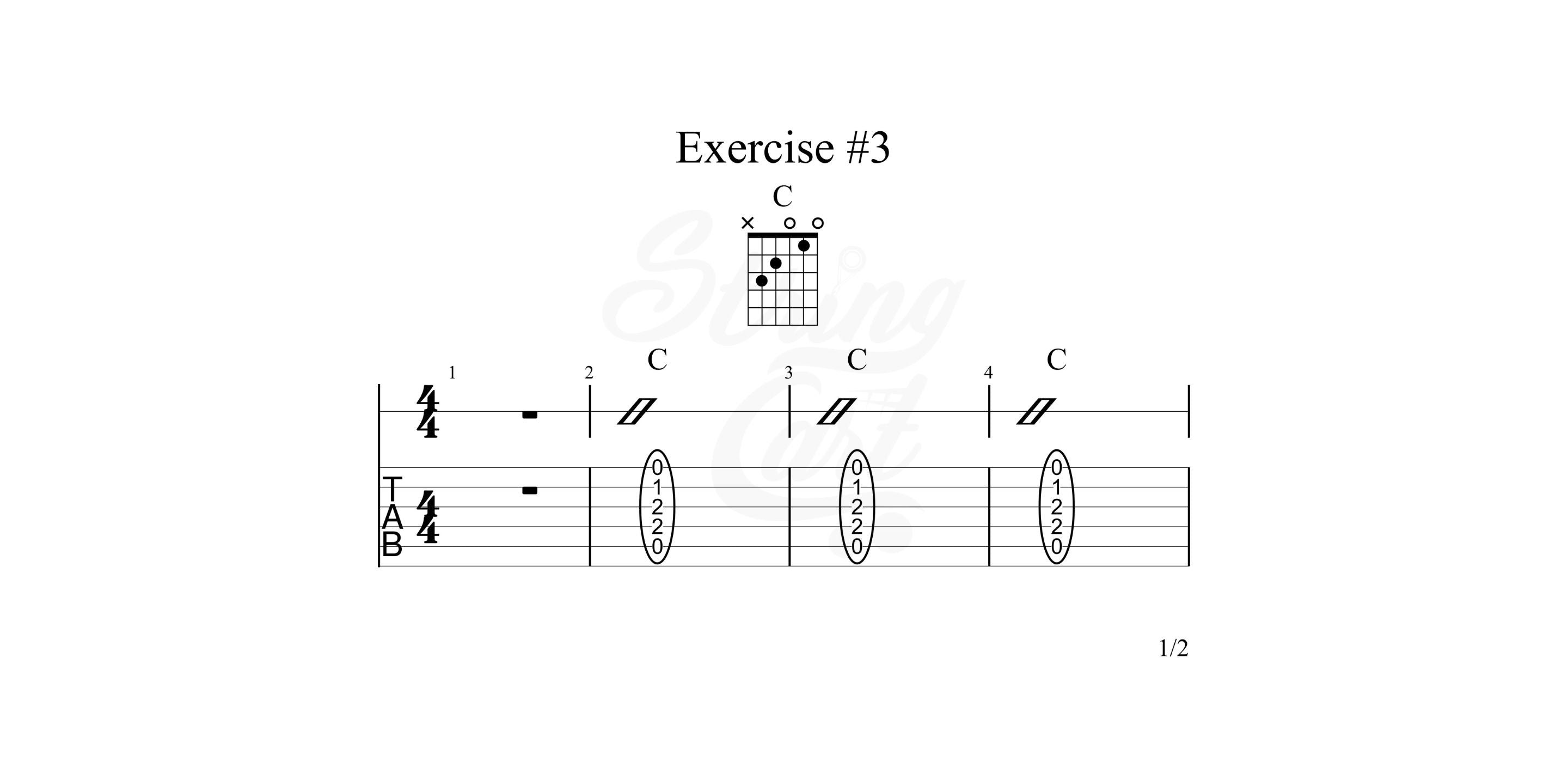 Cmaj Chord Exercise