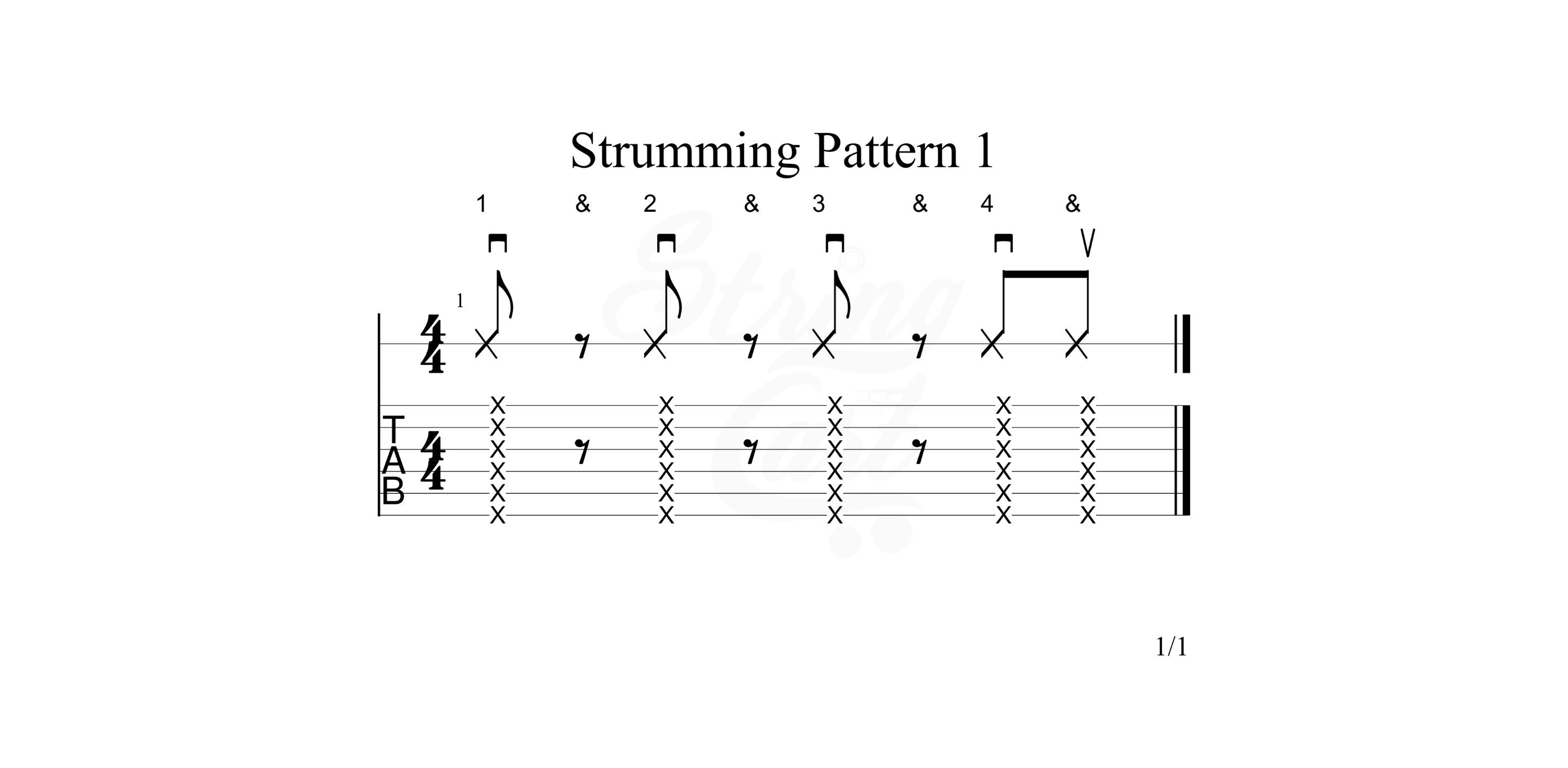 Guitar Strumming Pattern 1 Image