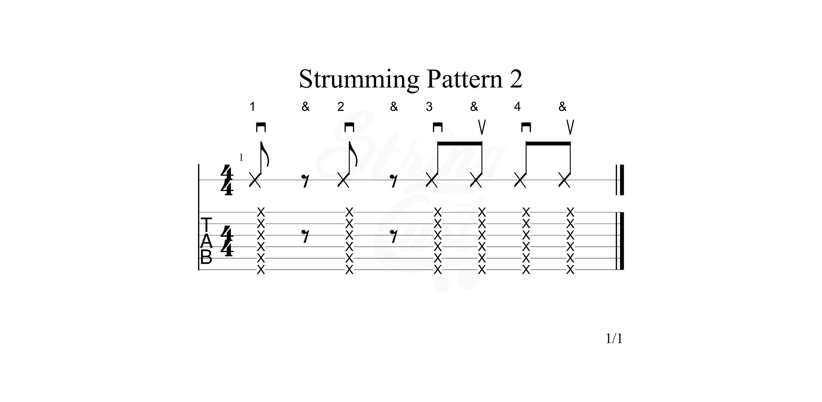 Guitar Strumming Pattern 2 Image