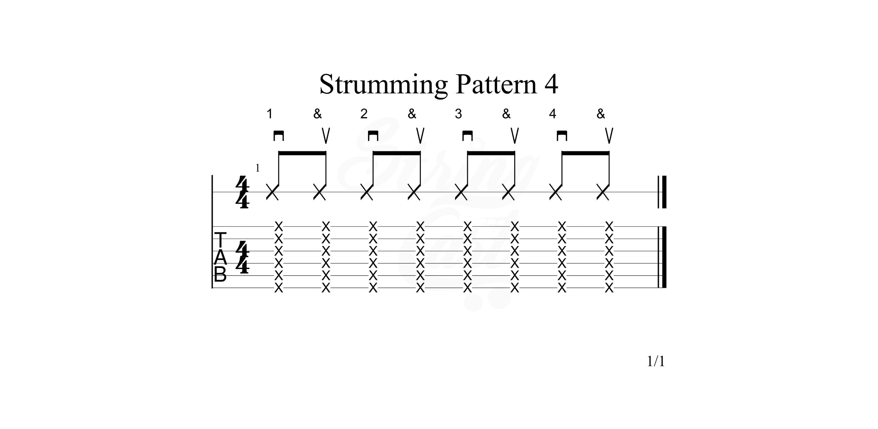 Guitar Strumming Pattern 4 Image