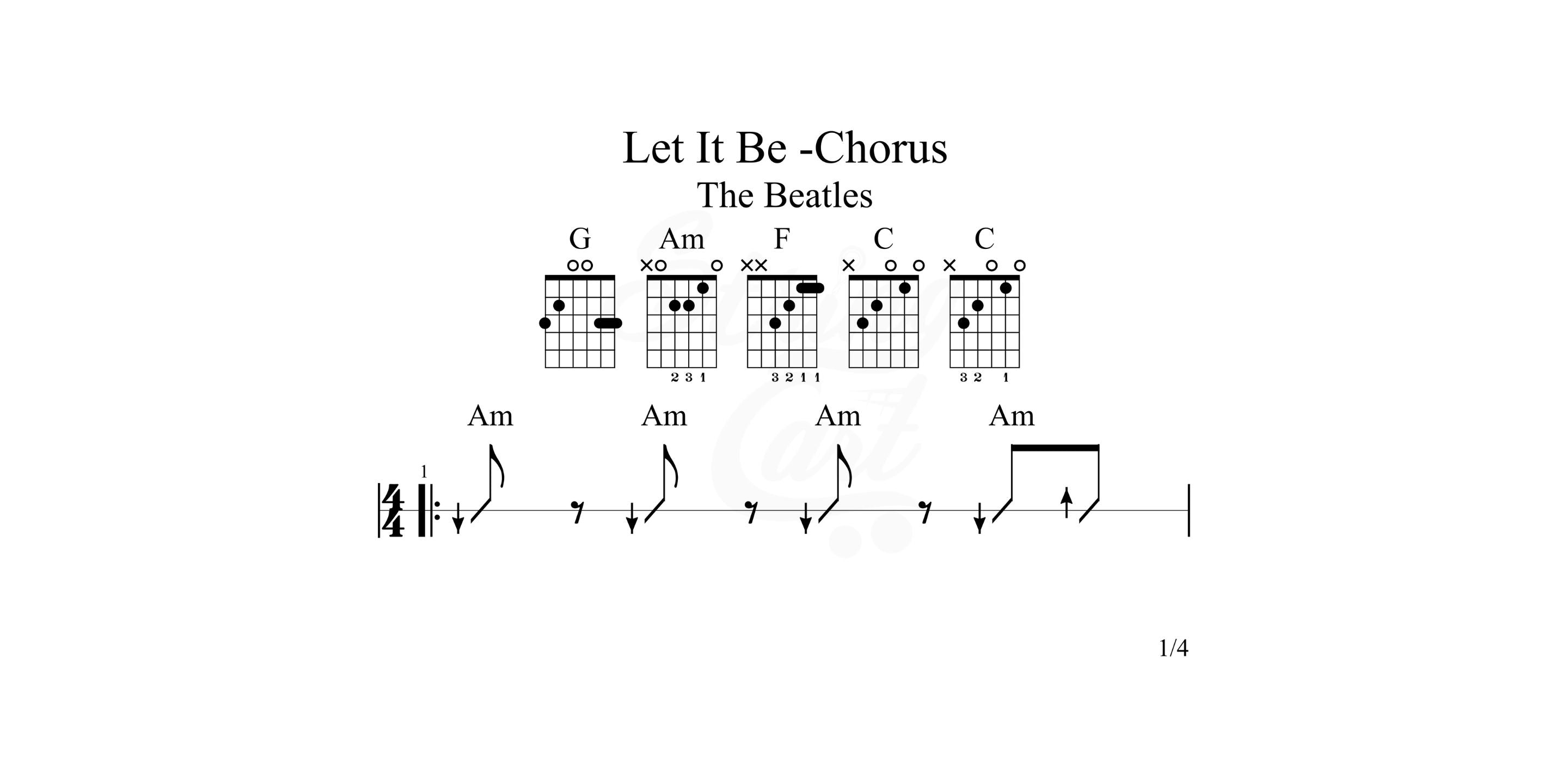 Let it be chorus chords Page 1