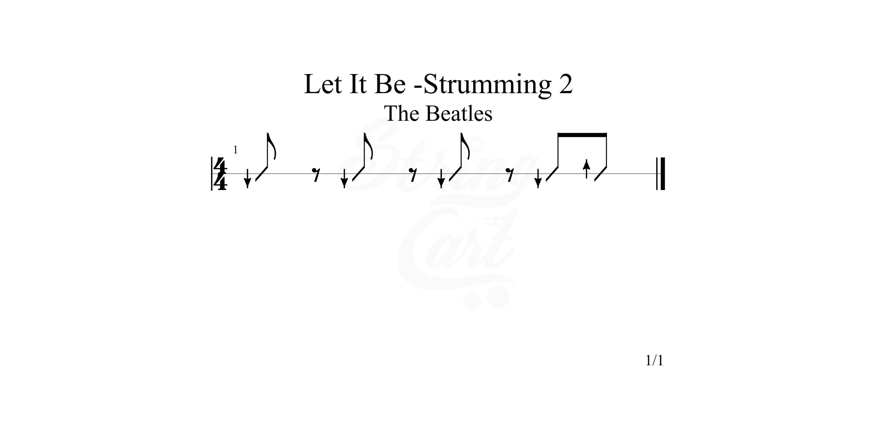 Let it be strumming pattern 2