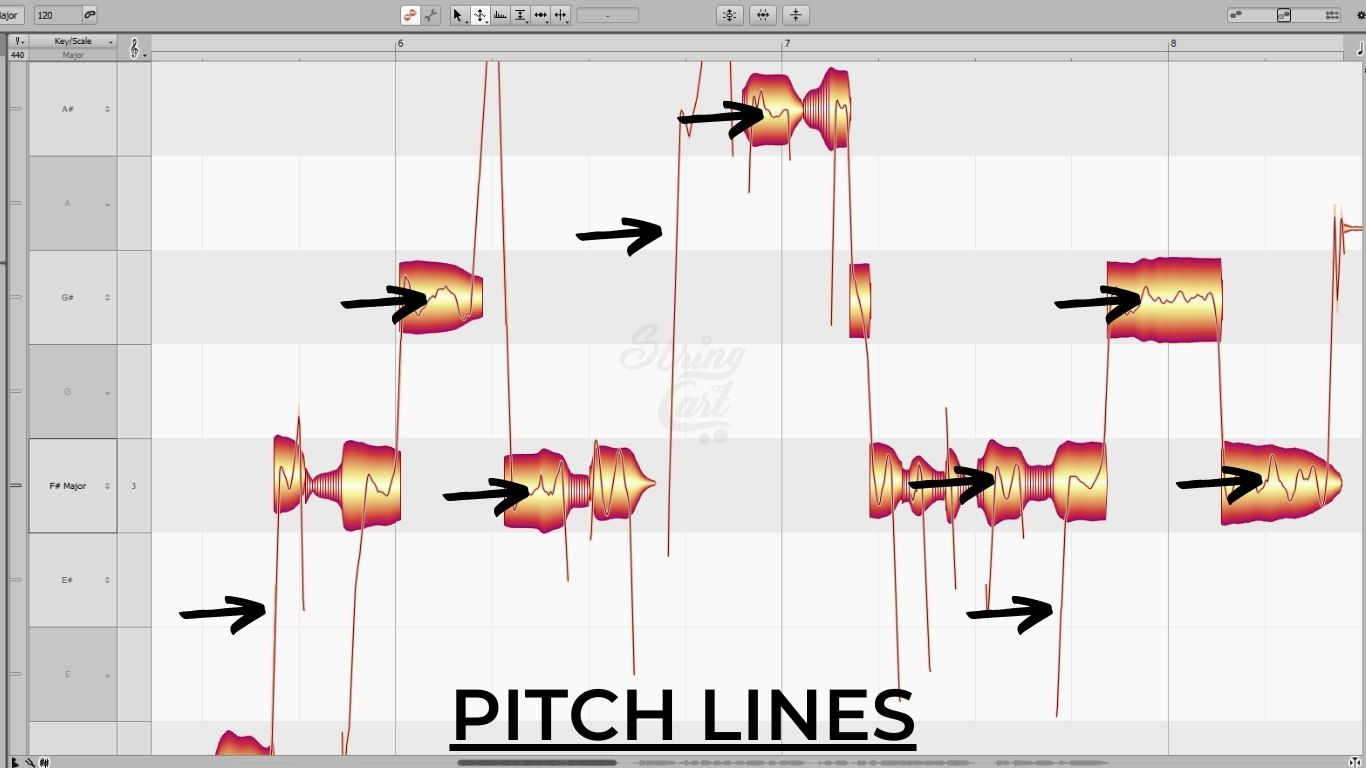 Pitch Lines In melodyne