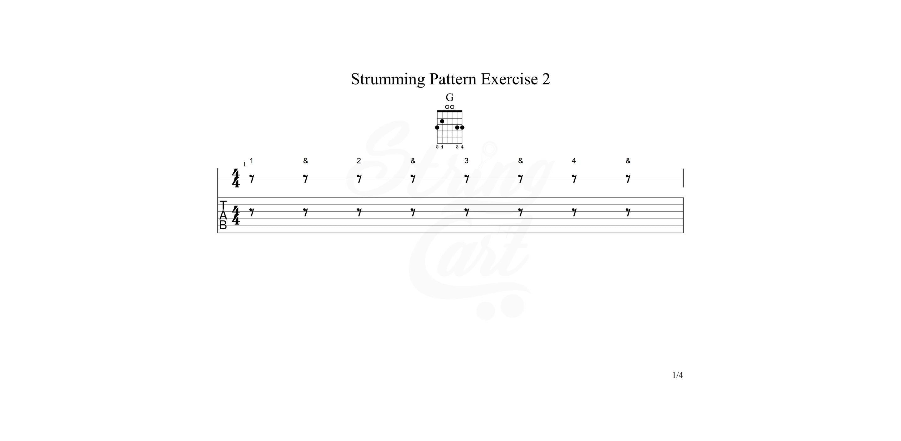 Strumming Exercise 2 Page 1