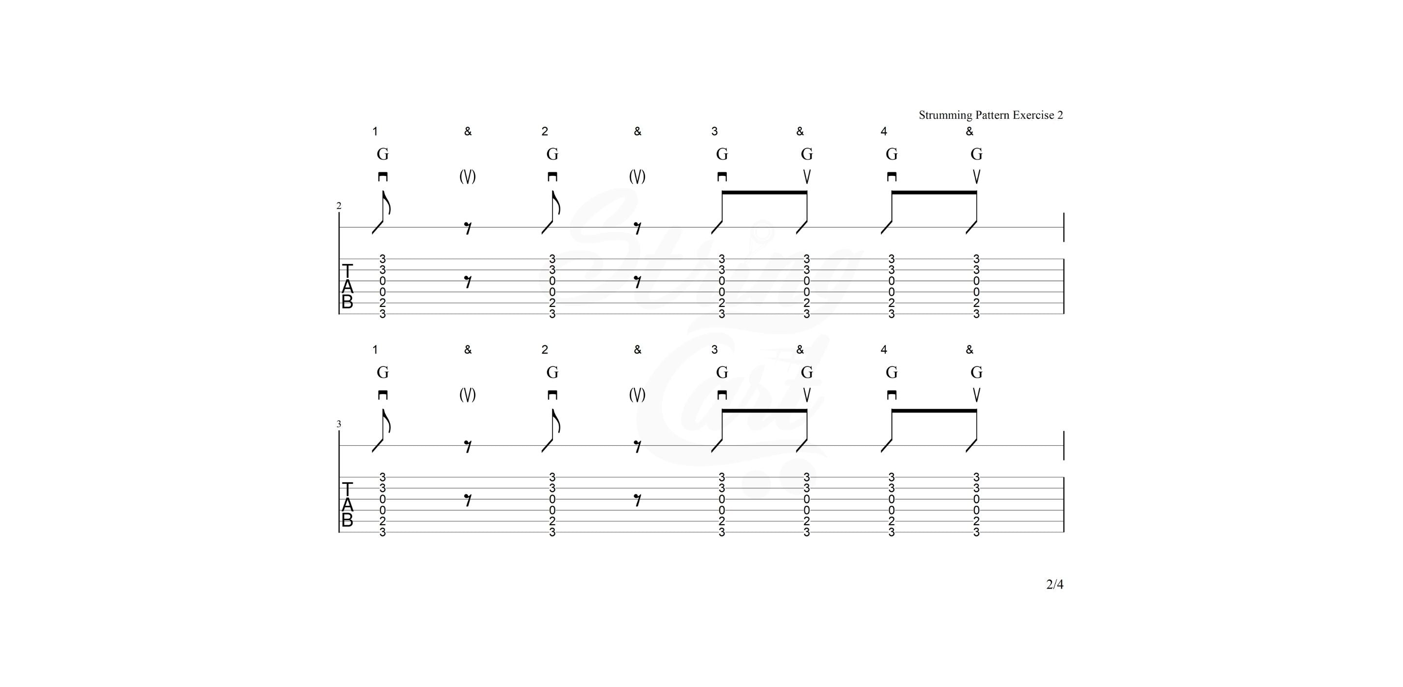 Strumming Exercise 2 Page 2