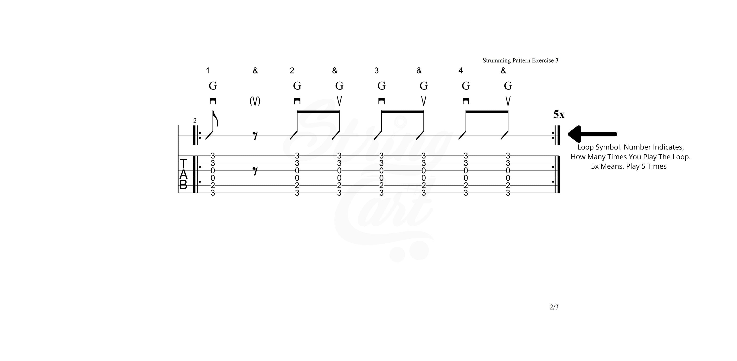 Strumming Exercise 3 Page 2