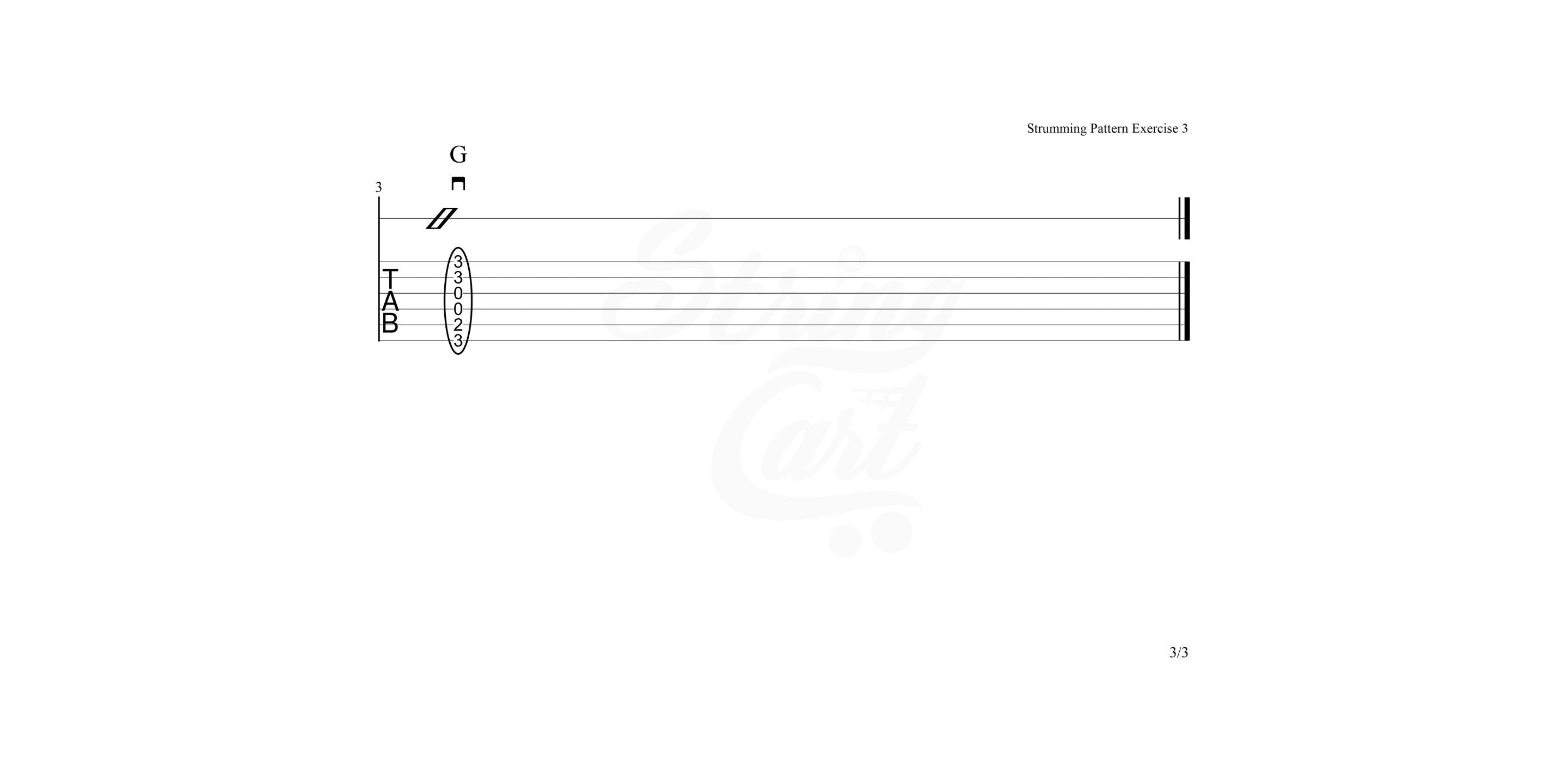 Strumming Exercise 3 Page 3