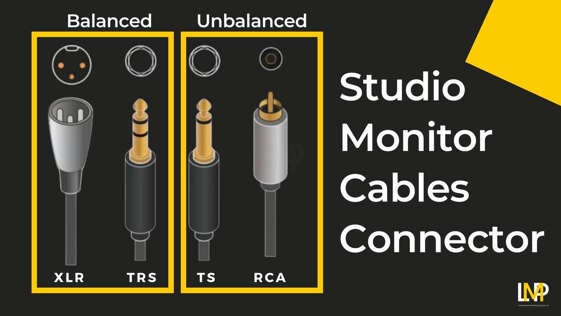 Studio Monitors Cable Connectors