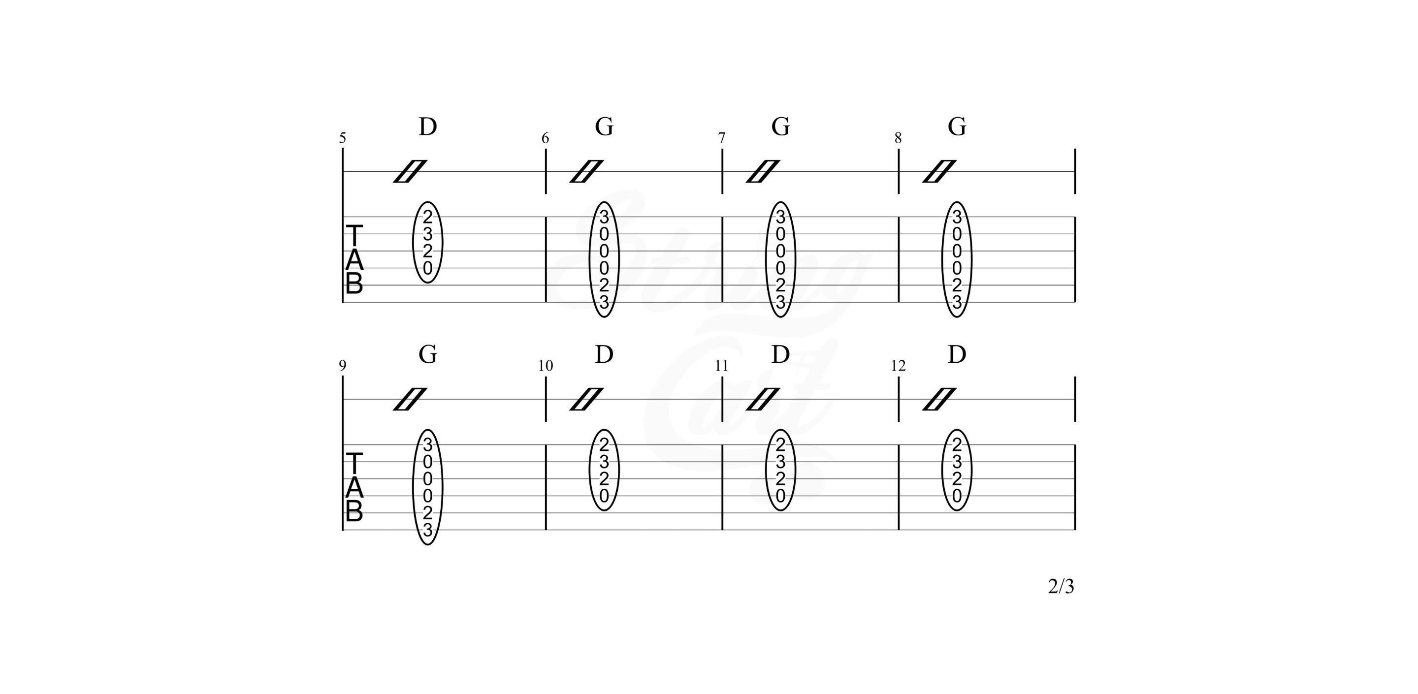 Practice D Major G Major Exercise 1 page 2