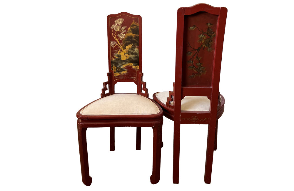 Afscheid kip spontaan Pair Of French Chinoiserie Side Chairs - French Decorative Antiques – AD &  PS Antiques