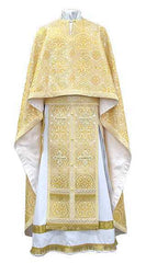 priest vestment brocade gold