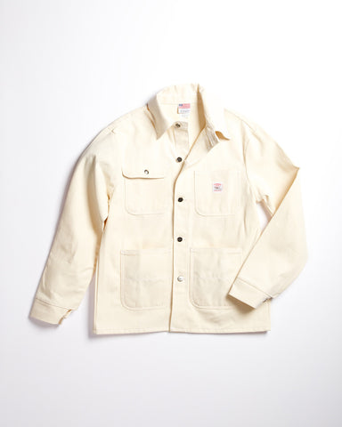 white workwear jacket