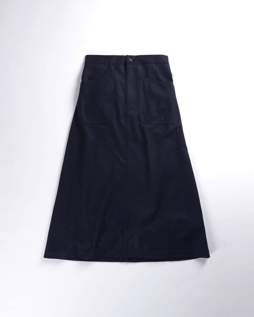 Armen Long Skirt Navy Wool – Hand-Eye Supply