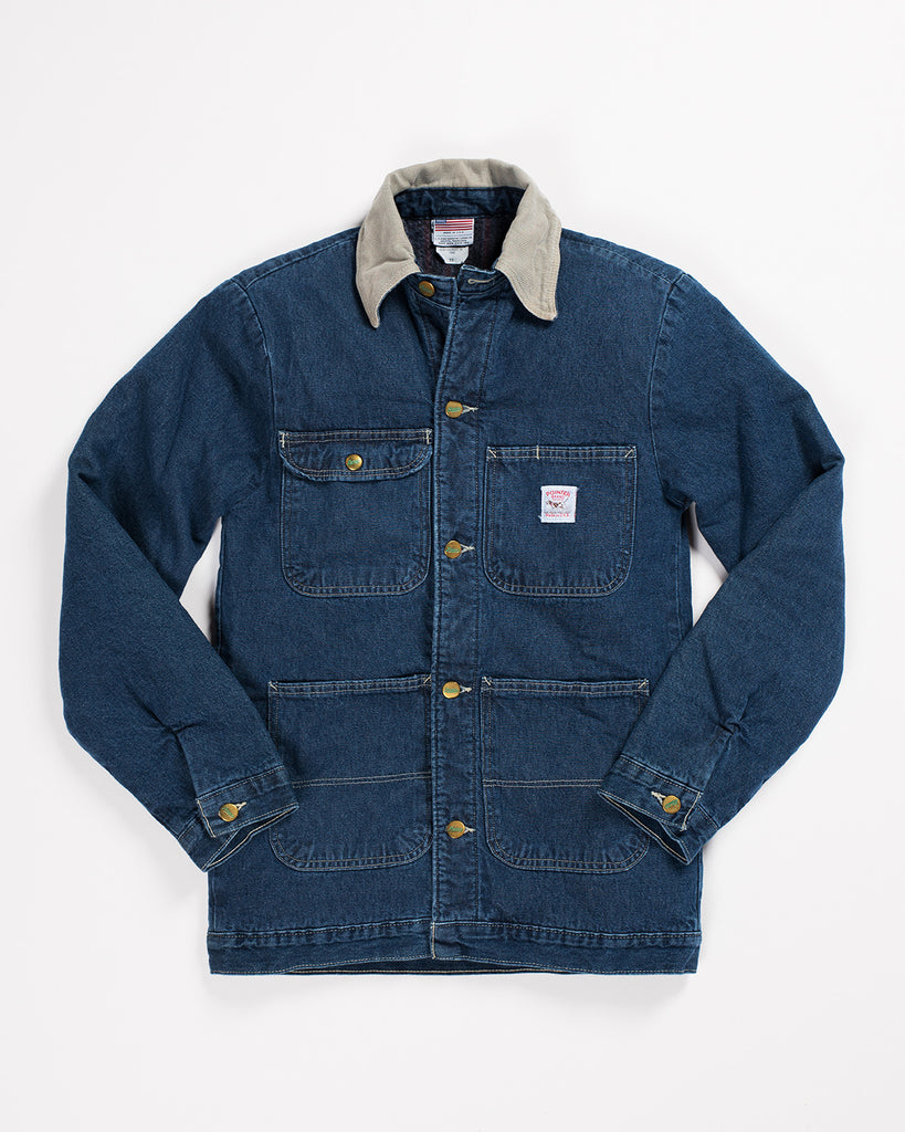 carhartt denim barn coat