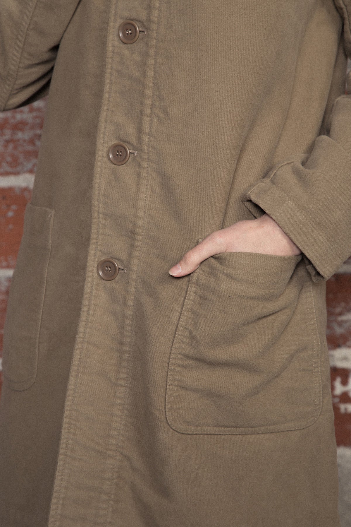 Armen Moleskin Work Coat Beige – Hand-Eye Supply