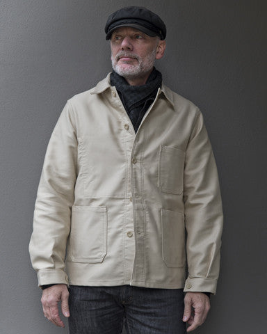 Le Laboureur Moleskin Work Jacket Ecru Hand Eye Supply