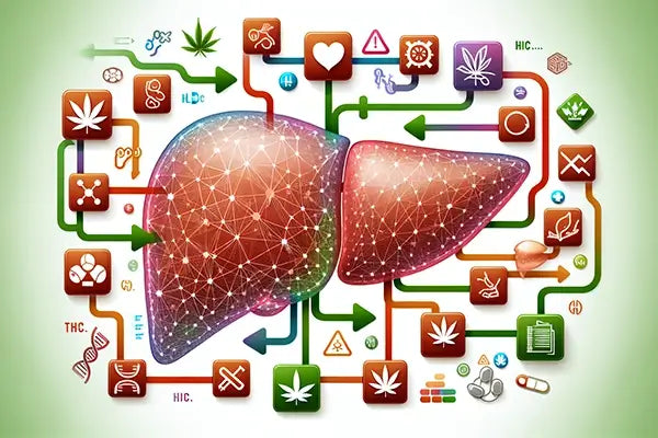 Metabolism of THC in the liver