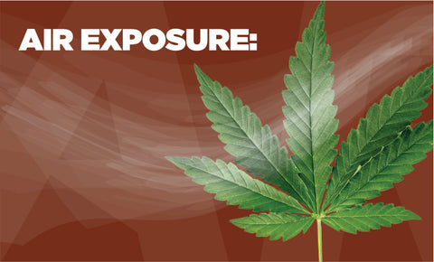 Air exposure for cannabis storage