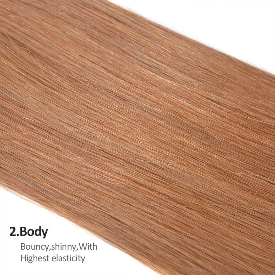 MYB Chestnut Brown Human Wrap Clip-in Ponytail Hairpieces Hair Extension Body
