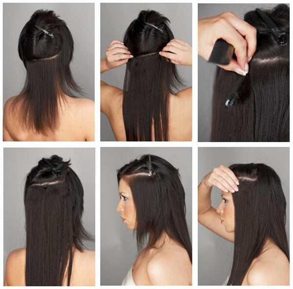 How to apply Tape in hair extensions