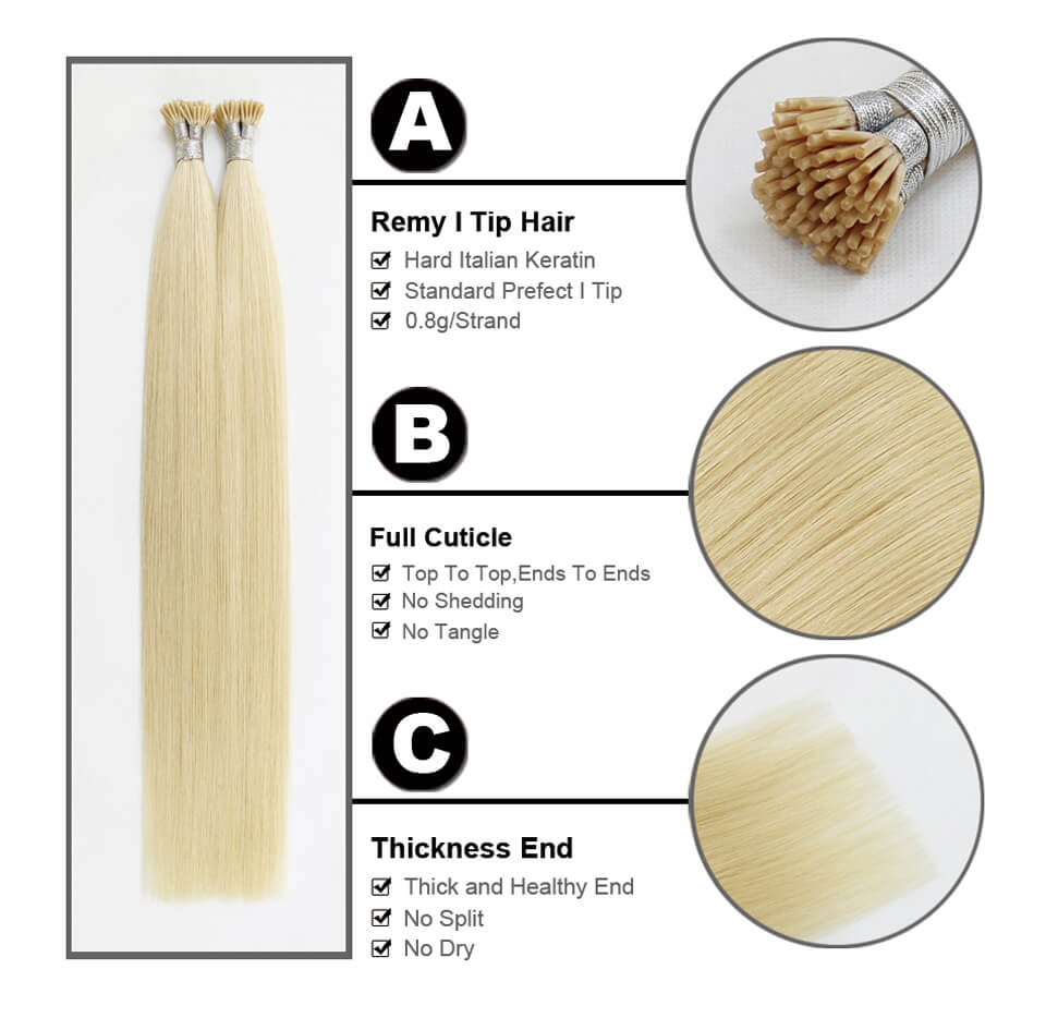 Mybhair fusions Stick Tip I-Tip hair extensions