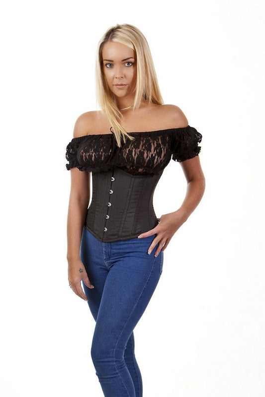 Burleska Candy underbust steel boned waist training corset in