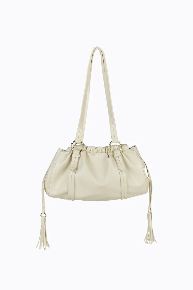 Peta + Jain Rory Mini Tote Cream PU/Gold Boardshorts; Flip the brim