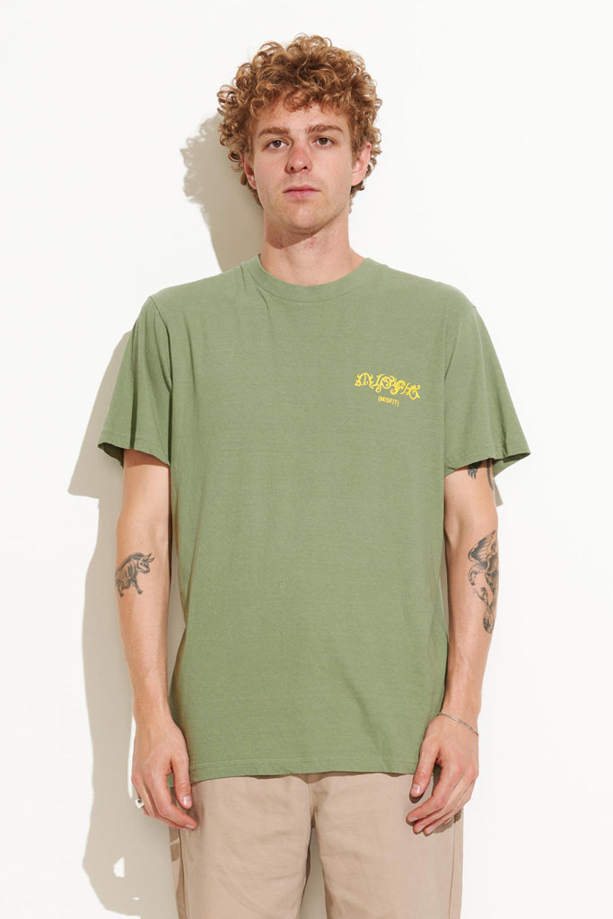 Misfit Ethereal 50/50 Reg SS Tee Pigment Army Green - Harry and Her