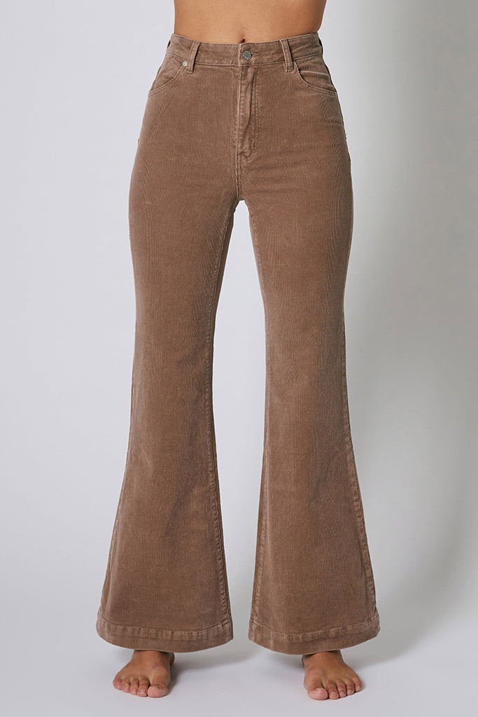 Eastcoast Flare Overall - Brown Cord