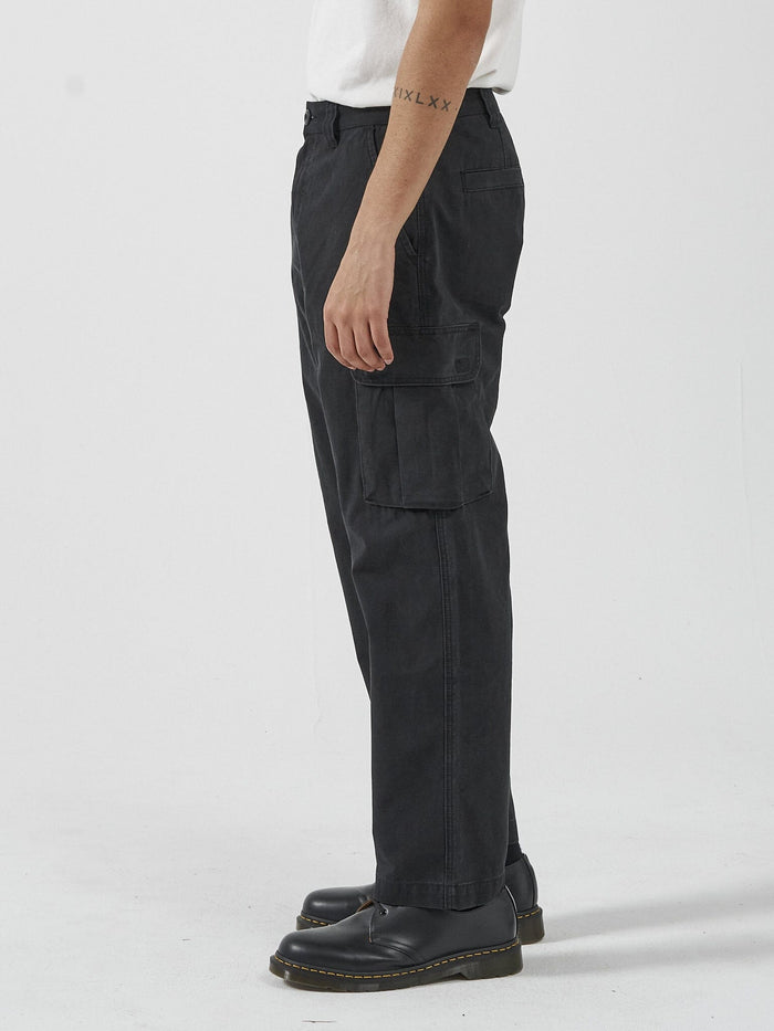 Thrills Slacker Union Cargo Pant Black - Harry and Her