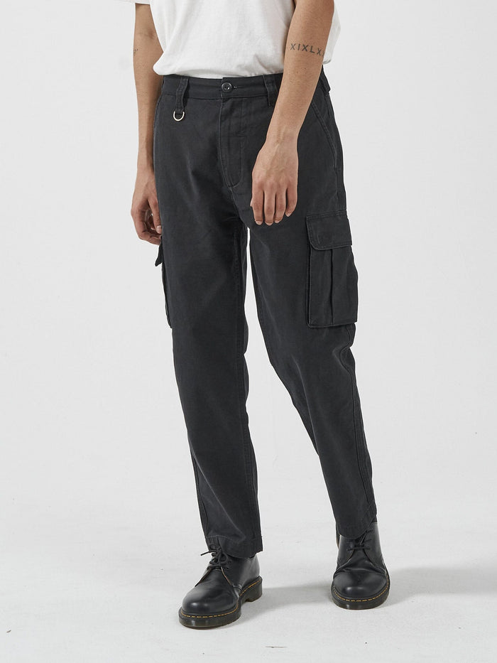 Thrills Slacker Union Cargo Pant Black - Harry and Her