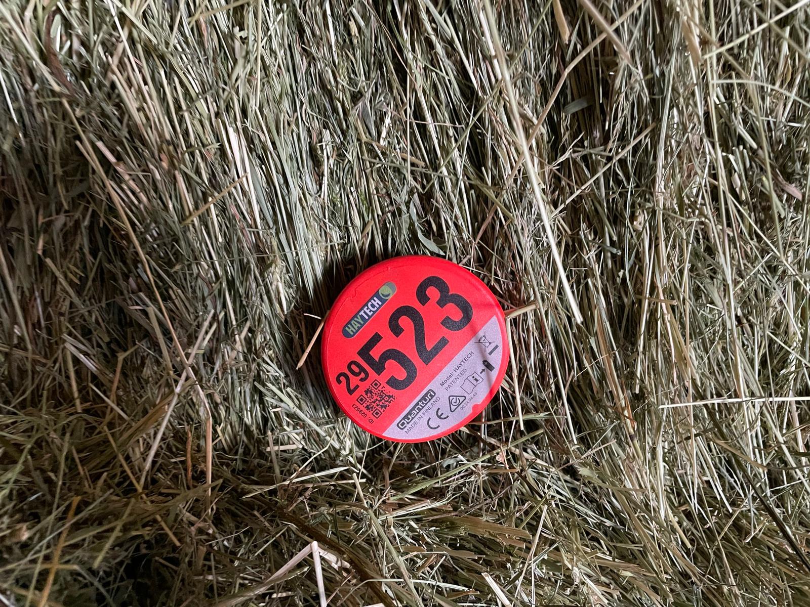 HAYTECH probe in haybale