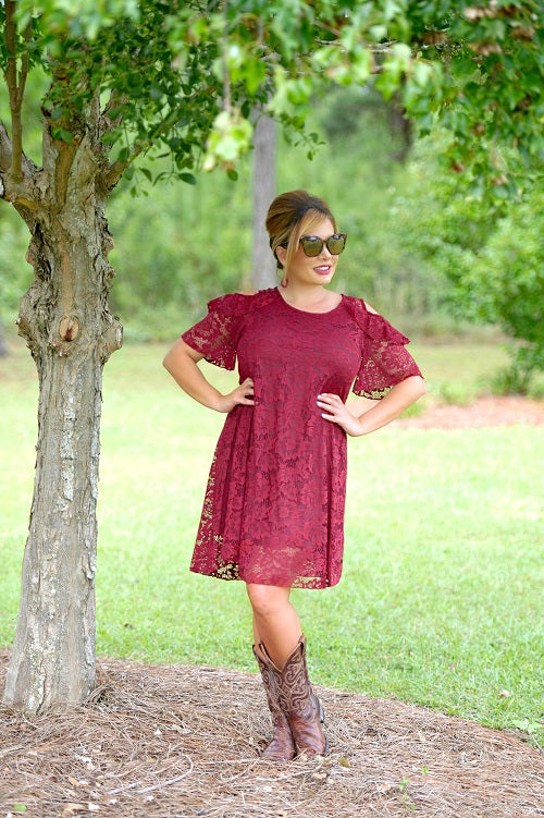 red dress with cowgirl boots