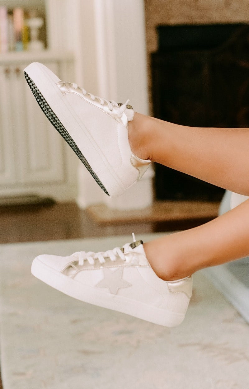 white vintage sneakers