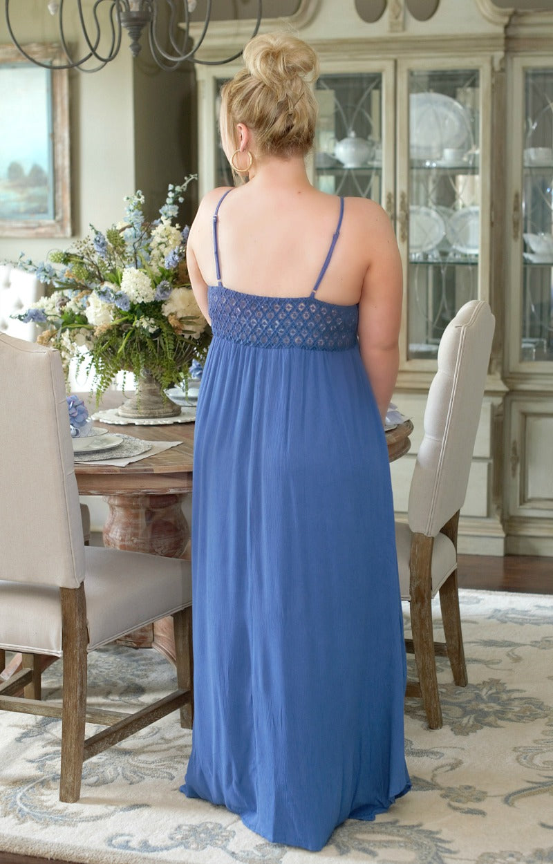 blown away one shoulder maxi dress