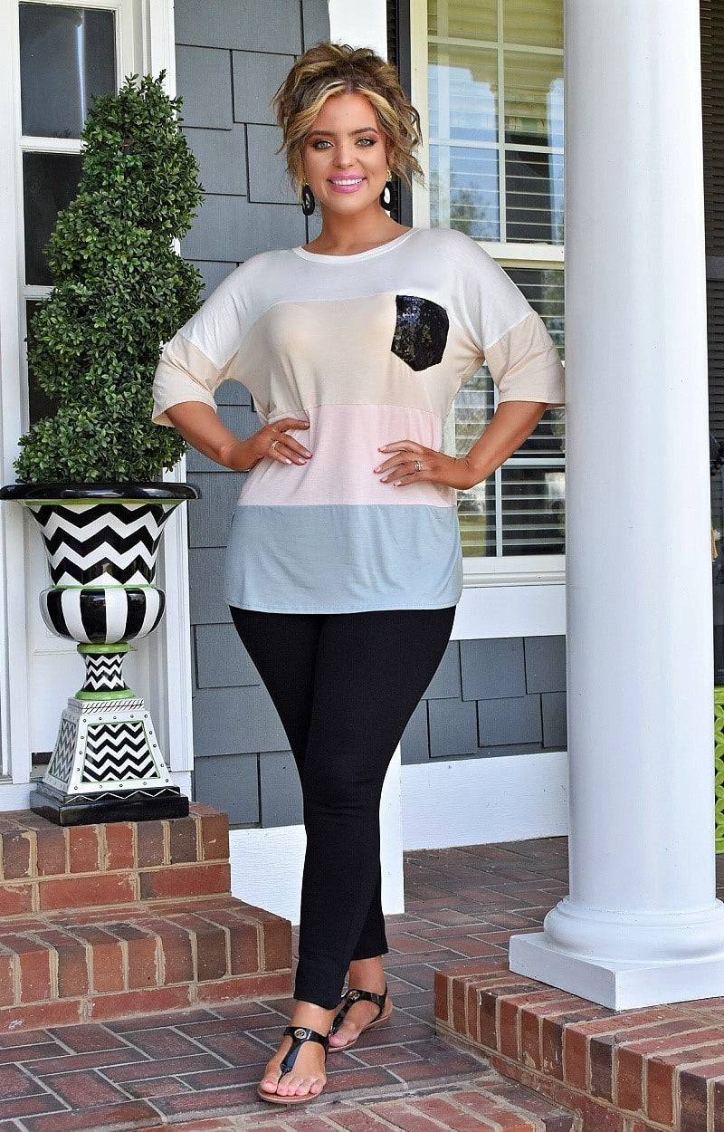 Spice Of Life Colorblock Top - Free Shipping On Orders Over $75