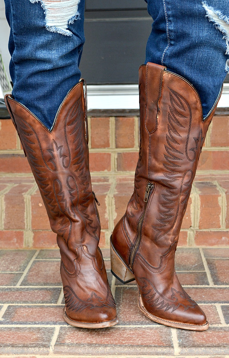 Corral - Tall Embroidered Boots 