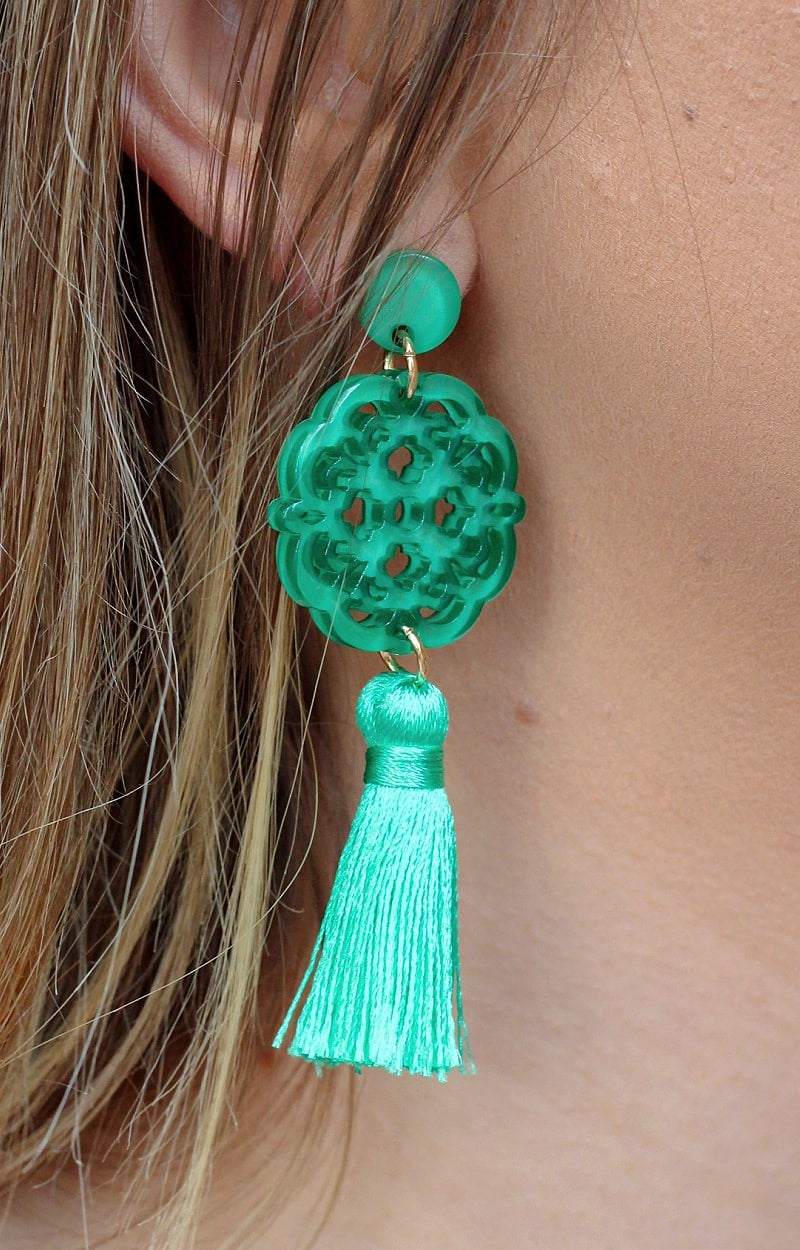 One And Only Earrings - Jade