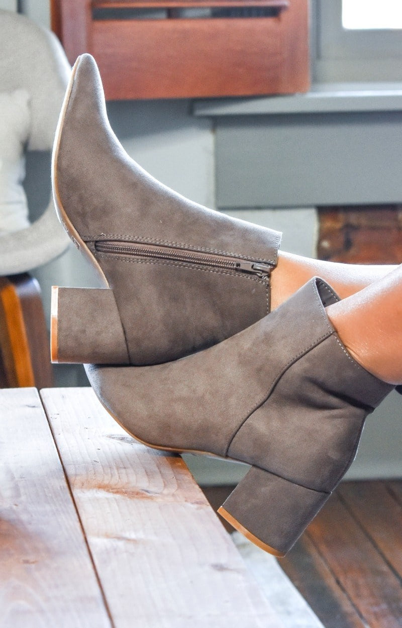 taupe bootie