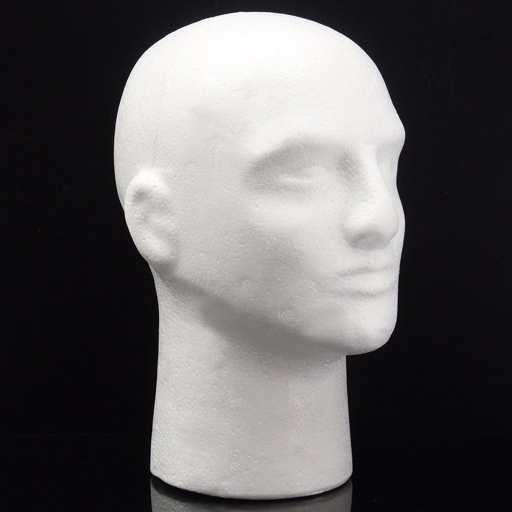 Styrofoam Male Head | Las Vegas Store Supply