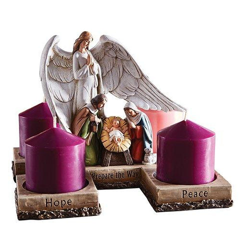 8.25"H Candleholder - Nativity Advent